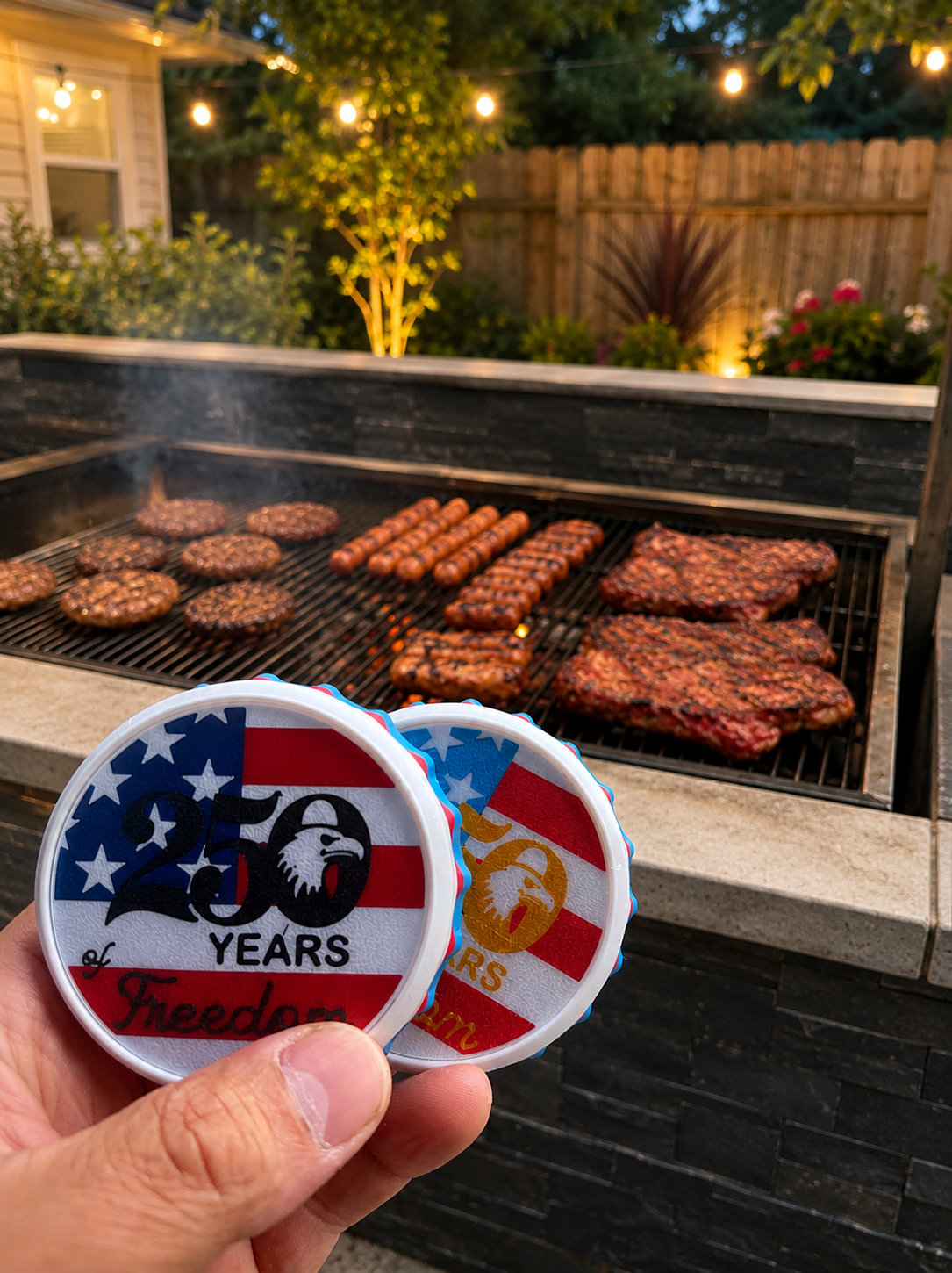 250 Years Freedom Bottle Opener | 3D Printed Patriotic Beer Opener (USA Made)