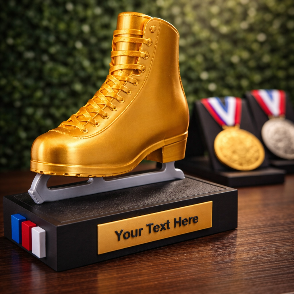Custom Ice Skate Name Display – Personalized Figure Skating Gift Decor